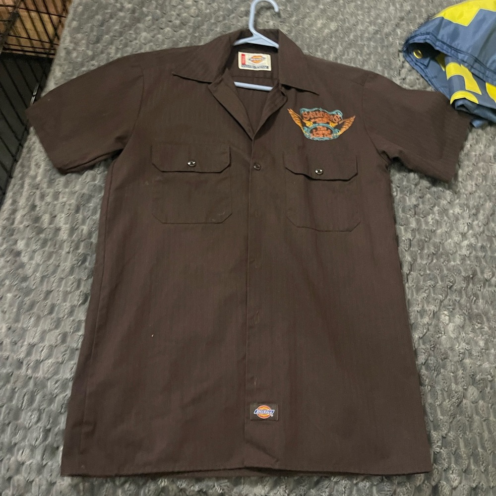 Men’s small dickies shirt, button down